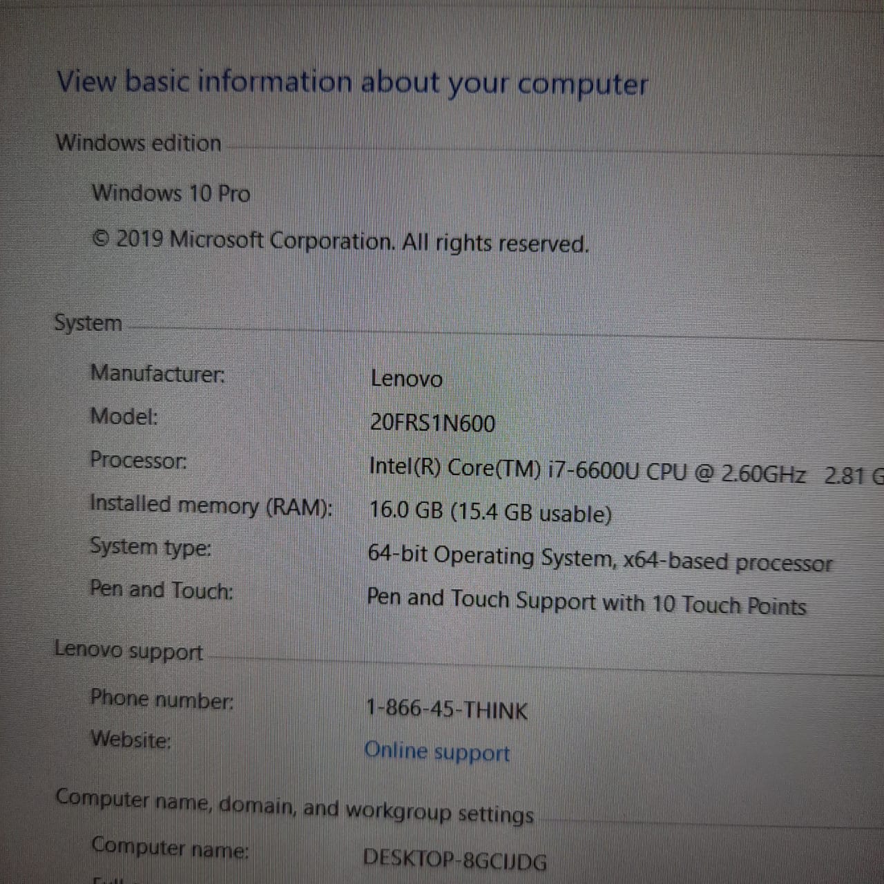 Thinkpad Lenovo X1 Yoga core i7, 16GB RAM, 360 Touch Screen