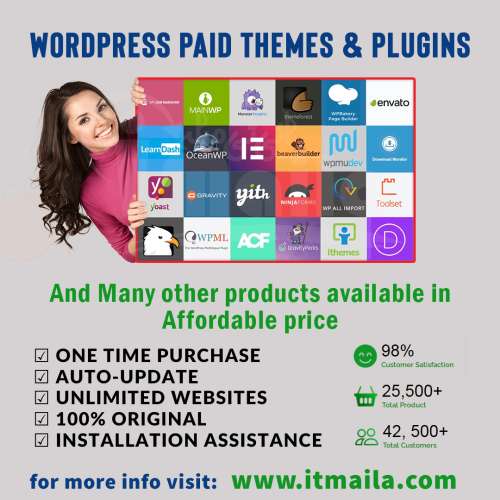 WordPress Paid Themes  Plugins