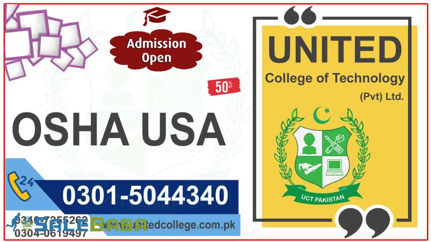 OSHA COURSE IN RAWALPINDI ISLAMABAD KARACHI PAKISTAN