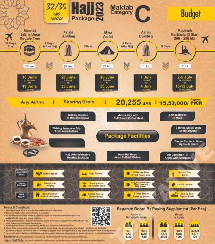 Maktab C Category 3235 Day's Package in Karachi