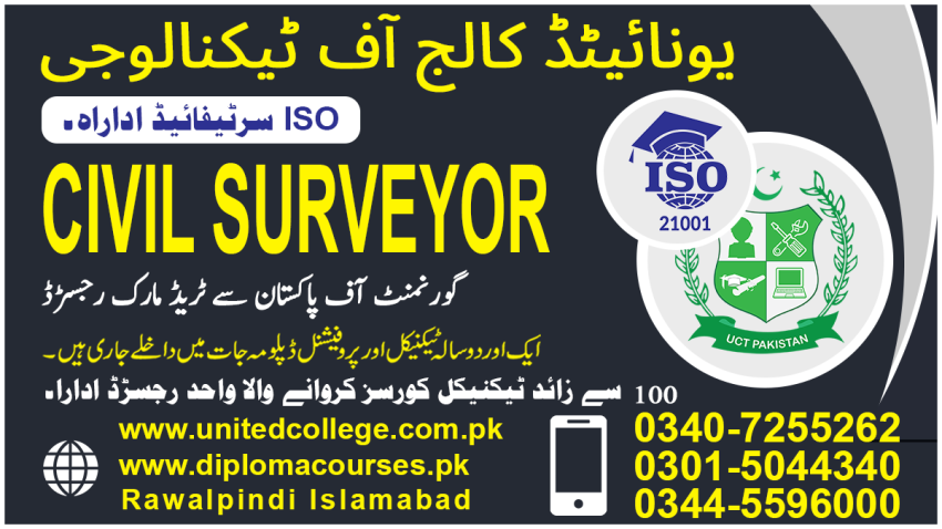 6257625CIVIL SURVEYORDIPLOMACOURSECOURSEINCIVIL SURVEYOR