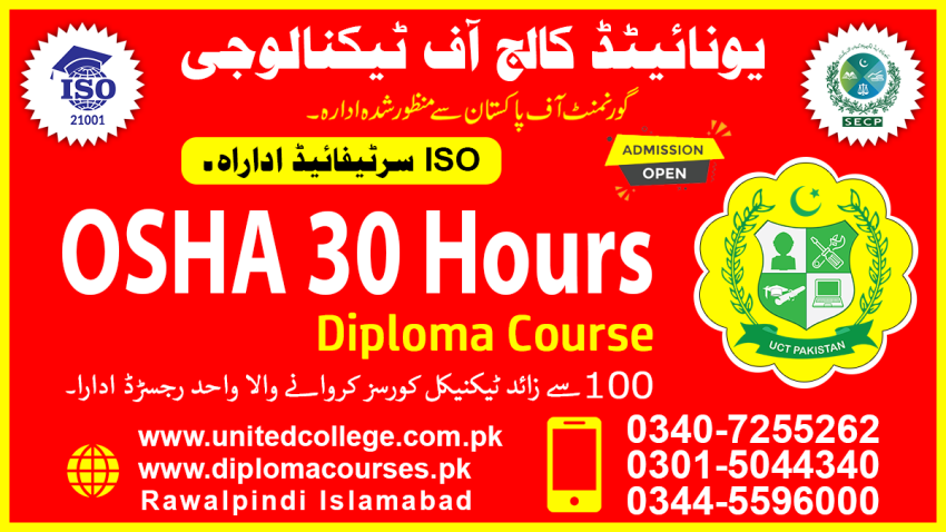 1900OSHADIPLOMACOURSEADVANCEOSHACOURSEOSHA30HRSCOURSEINPAKISTANLAHO
