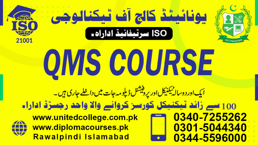 264633QUALITY MANAGEMENT SYSTEMADVANCEDIPLOMACOURSEINPAKISTANPRO
