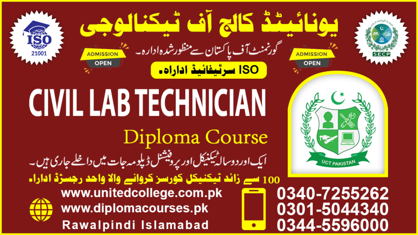 321456 CIVIL LAB TECHNICIAN DIPLOMA COURSE MATERIAL TESTING COURSE 2
