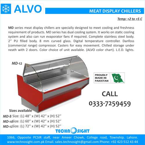 ALVO Meat Mince Machine,Counter for Meat Shop,Fresh Meat Display Fridge Pakistan