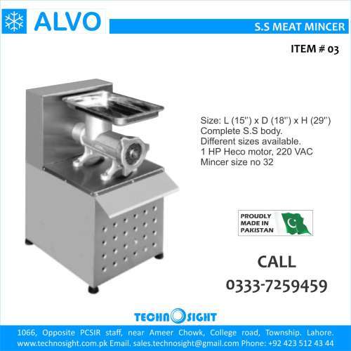 ALVO Meat Shop Equipment in Pakistan, Meat Display Chiller, Meat Hanging Chiller