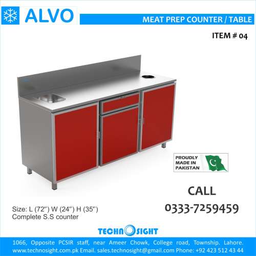 ALVO Meat Mince Machine, All Equipment for Meat Shop,Meat Chiller by Technosight