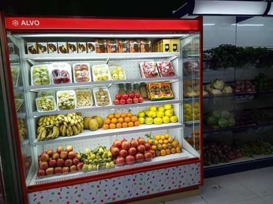ALVO Door Less Chiller for Supper Store in Pakistan,Multi Deck Chiller Pakistan