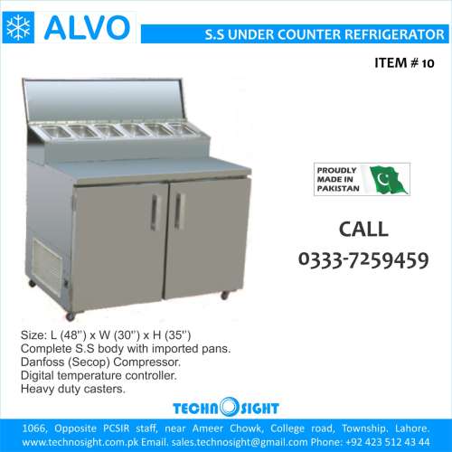 ALVO Salad Bar Counter,Dahi Bhalay Counter,Fruit Display Chiller,Hot bain Marie