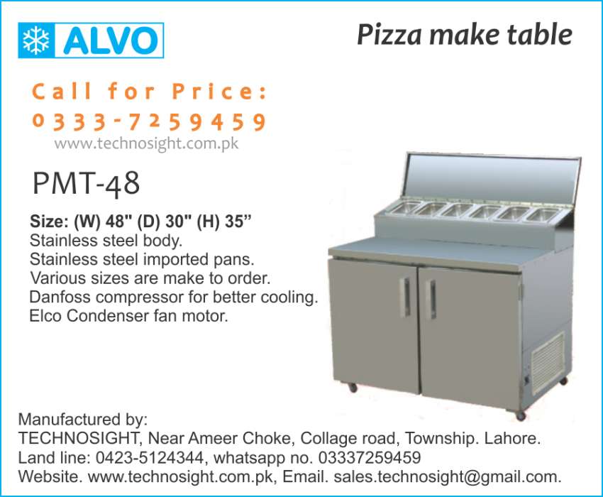 ALVO Salad Bar Counter,Dahi Bhalay Counter,Fruit Display Chiller,Hot bain Marie