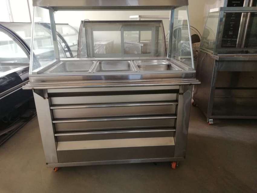 ALVO Salad Bar Counter,Dahi Bhalay Counter,Fruit Display Chiller,Hot bain Marie