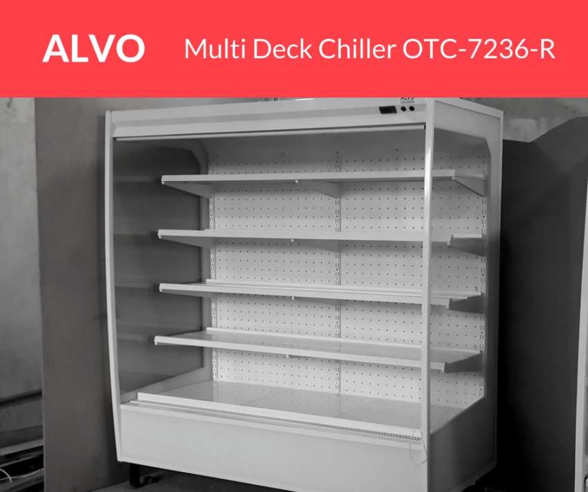 ALVO Multi Deck Chiller, Open Display Chiller, Up Right Door Less Chiller,Fridge