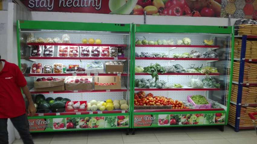 Fruit Display Chiller,Vegetable Display Chiller,Multi Deck Chiller Open Fridge