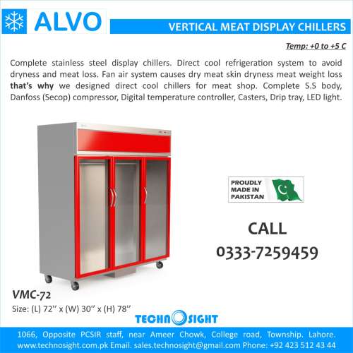 ALVO Meat Mince Machine,Counter for Meat Shop,Fresh Meat Display Fridge Pakistan