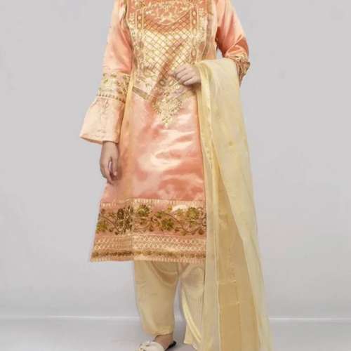 3Pcs stitched women suit masori handwork available in very cheap price 