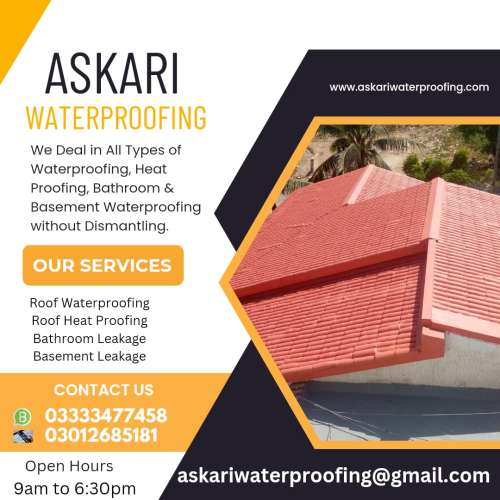 Roof Waterproofing Heat Proofing Hyderabad Pakistan