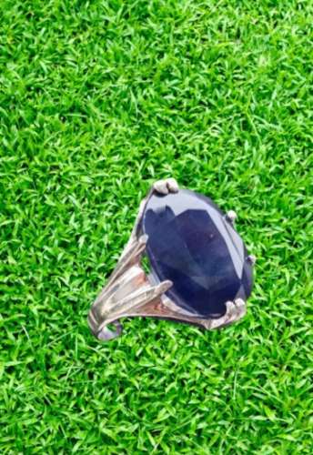 Ceylon Blue Sapphire Silver Ring
