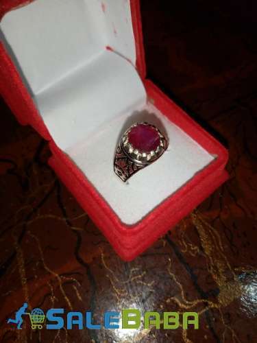 Red Ruby Silver Ring - Garnet Silver Ring and Gemstone -  (whatsapp for order)