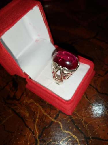 Irani Yaqoot Silver Ring Whatsapp for Order or Price