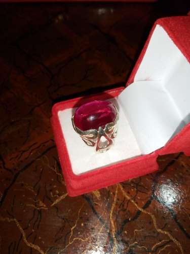 Irani Yaqoot Silver Ring Whatsapp for Order or Price