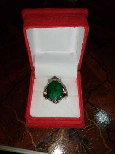 Emerald Silver Ring  - Neelum Silver Ring  Whatspp for Prices or Order