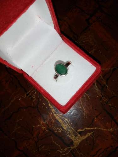 Emerald Silver Ring  - Neelum Silver Ring  Whatspp for Prices or Order