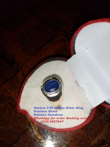 Emerald Silver Ring  - Neelum Silver Ring  Whatspp for Prices or Order