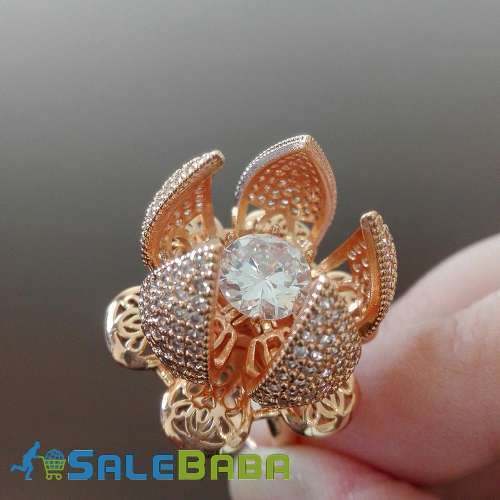 Cubic Zircon Flower Bloom Ring Original Whatsapp For Latest Price